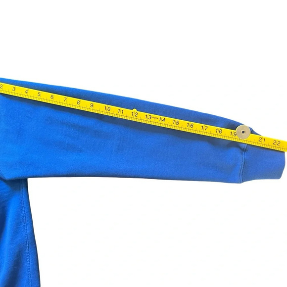 Married to the Mob Crewneck Sweater with Logo Blue Size Medium - Picture 8 of 10